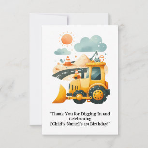 "Construction-Themed Thank You Card – Appreciate 