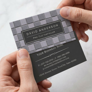 Construction Tile Installer Stylish Easy Customize Business Card