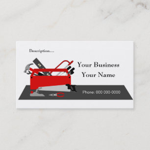 Construction Tool Box Business Card Template 2