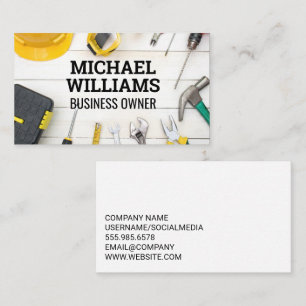 Construction Tools   Hardware   Carpentry  Business Card