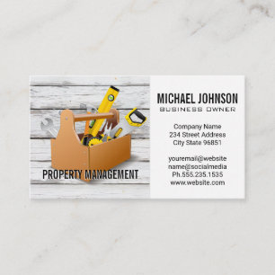Construction Tools Supplies Tool Box Business Card