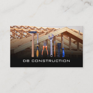 Construction Tools   Work Site Business Card