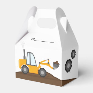 Construction Truck Birthday  Favor Box