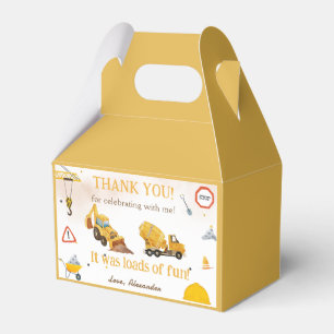 Construction Truck Birthday Party Favour Boxes