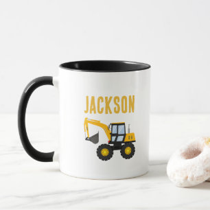 Construction Truck Birthday   Personalized Décor Mug