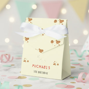 Construction truck boy birthday favor box