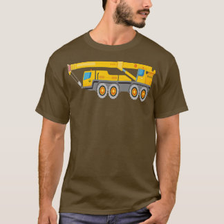 Construction Truck Crane Tee For Men & Boys & Kids
