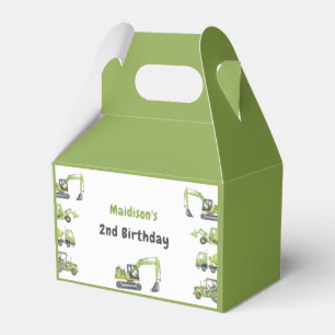 Construction Truck Kids Birthday Favour Boxes