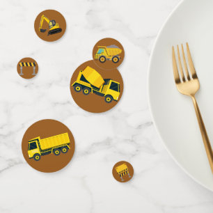 Construction Truck Kids Birthday Party Decorations Confetti