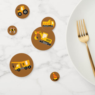 Construction Trucks   Birthday Party Decor  Confetti
