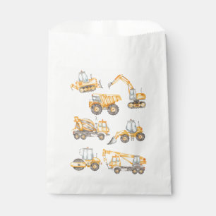 Construction Trucks Birthday Party Favour Bag
