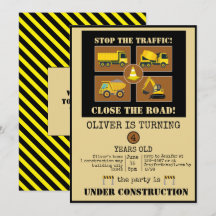 Construction Trucks | Boys Themed Birthday Party