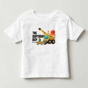 Construction Trucks Kids Birthday Party Toddler T-shirt