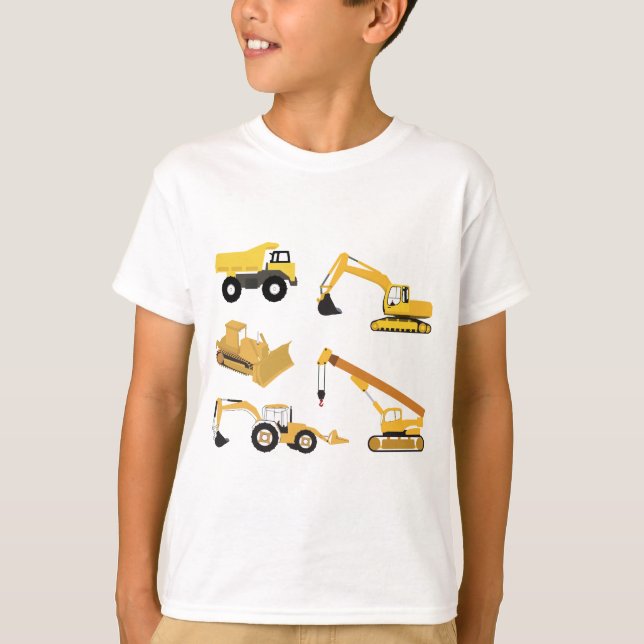 Construction Trucks T-Shirt (Front)