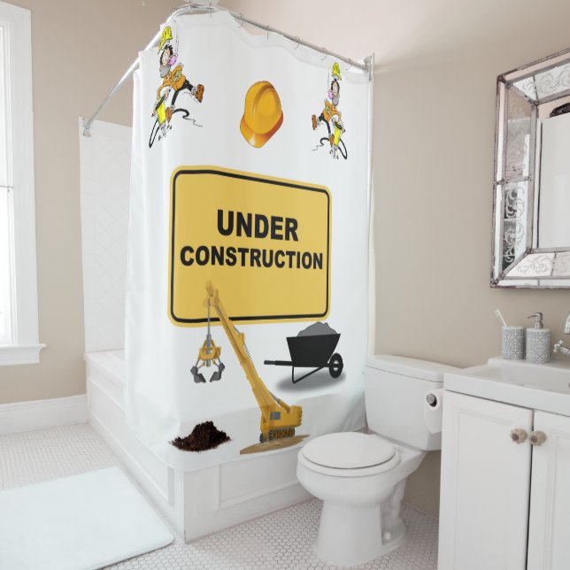Construction under shower curtain (In Situ)
