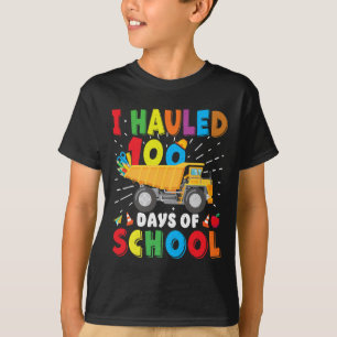 Construction Vehicle 100 Days Of School Apparel Du T-Shirt