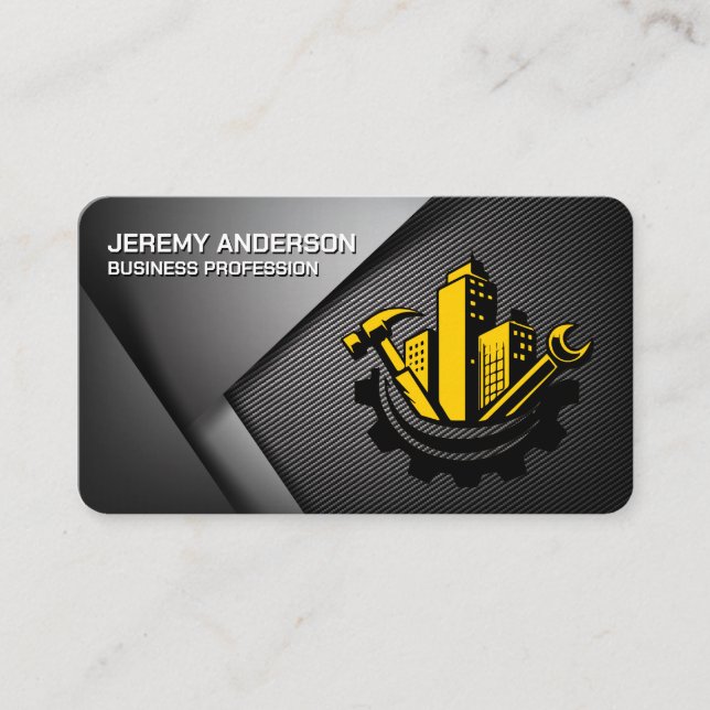 Construction Vehicle | Builder | Developer Business Card (Front)