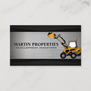 Construction Vehicle   Bulldozer   Development Business Card