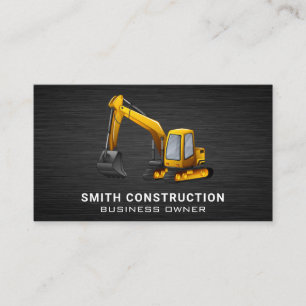 Construction Vehicle   Earth Digger  Business Card