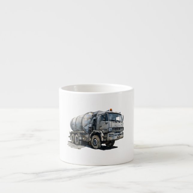 Construction Vehicle Espresso Cup (Front)