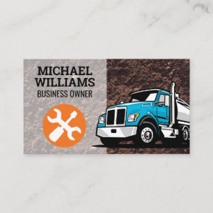 Construction Vehicle   Hardware Tools Logo Business Card