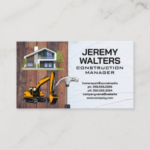 Construction Vehicle   Home Improvement  Business Card