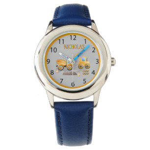 Construction Vehicle Orange Excavator For Kids Per Watch