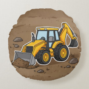 Construction Vehicle Pillow