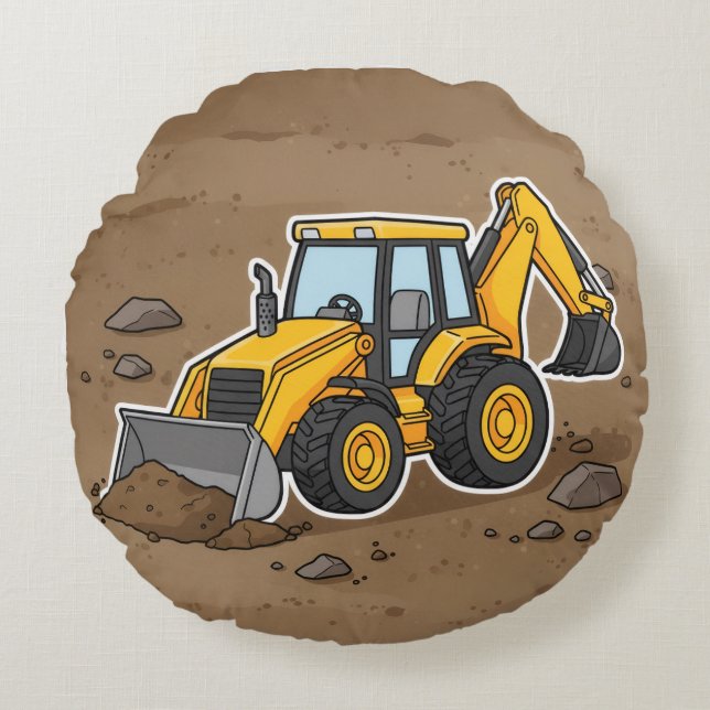 Construction Vehicle Pillow (Front)