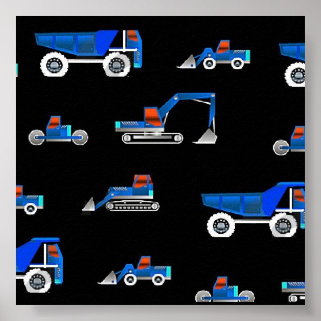 construction vehicle s poster (Front)