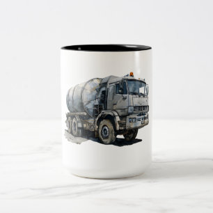 Construction Vehicle Two-Tone Coffee Mug