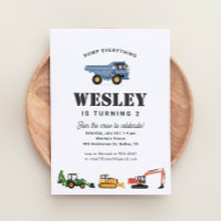 Construction Vehicles Boy Birthday Party