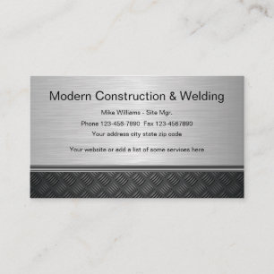 Construction Welding Design Business Card