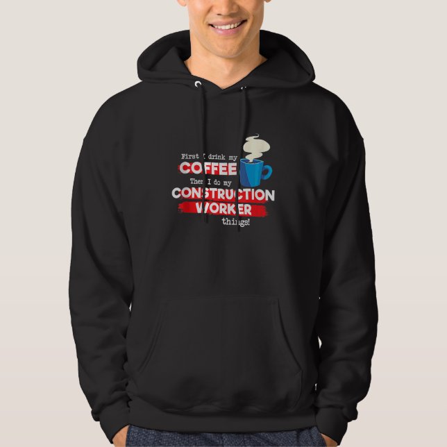 Construction Worker and Coffee   Appreciation Tank (Front)