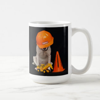 Construction Worker Dog Coffee Mug