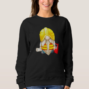 Construction Worker Gnomie For Builder Dad With G Sweatshirt
