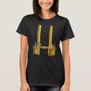 Construction Worker Halloween Costume For Men Boys T-Shirt