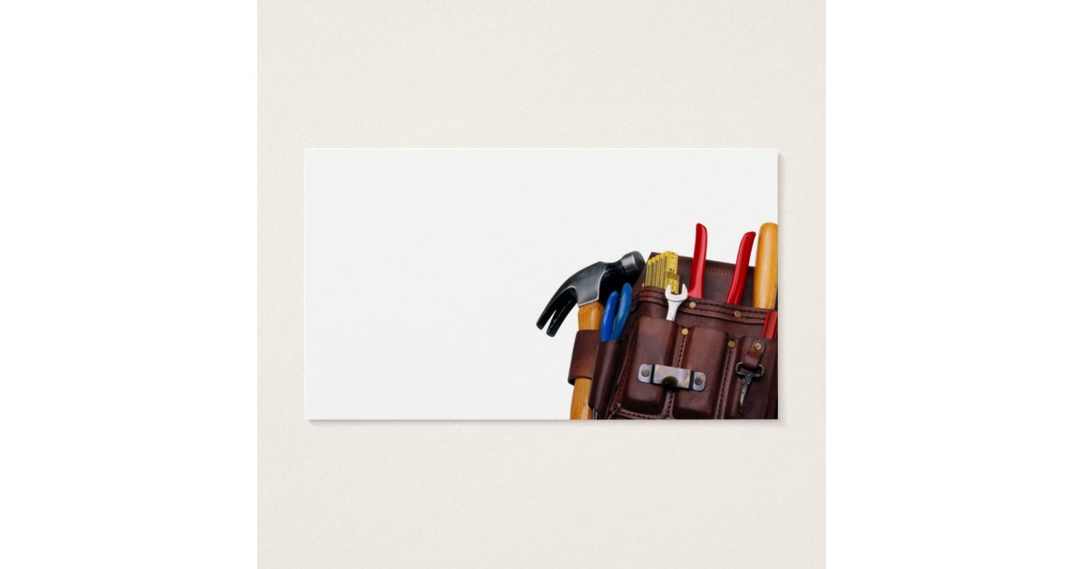 Construction Worker Handy Man Business Card
