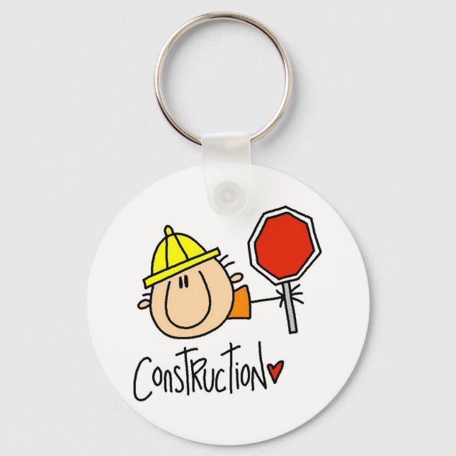 Construction Worker Keychain (Front)