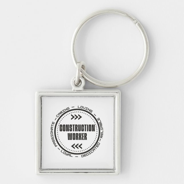 Construction Worker Keychain (Front)