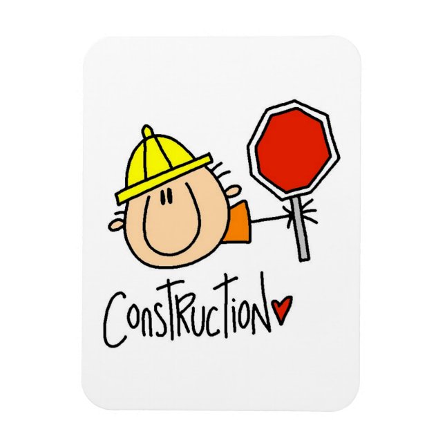 Construction Worker Magnet (Vertical)