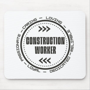 Construction Worker Mouse Pad