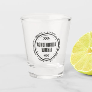 Construction Worker Shot Glass