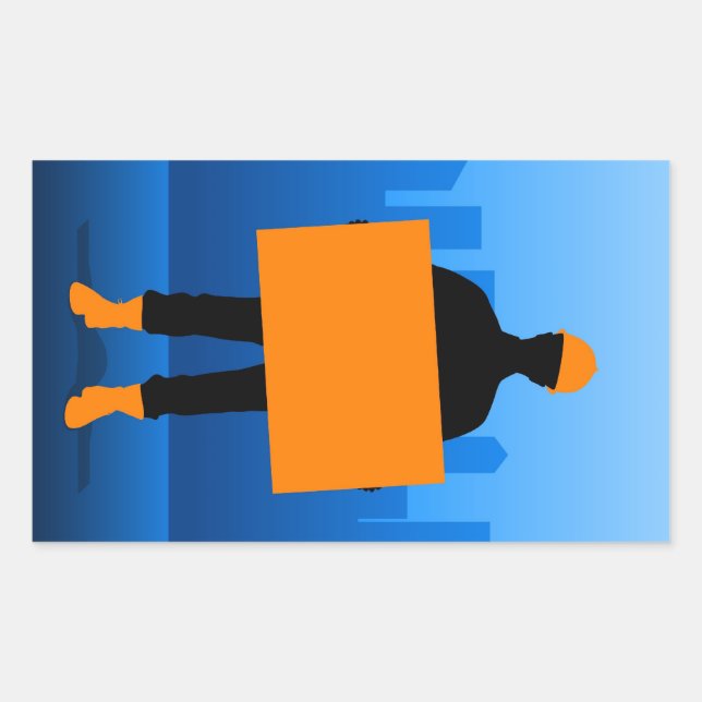 Construction Worker Sticker (Front)