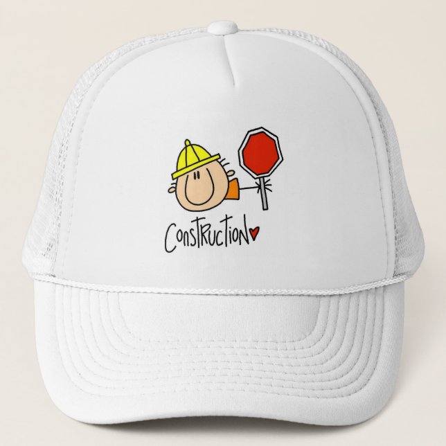 Construction Worker Trucker Hat (Front)