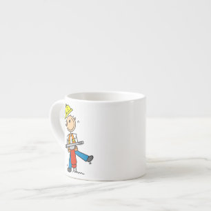Construction  Worker With Jack Hammer Gifts Espresso Cup