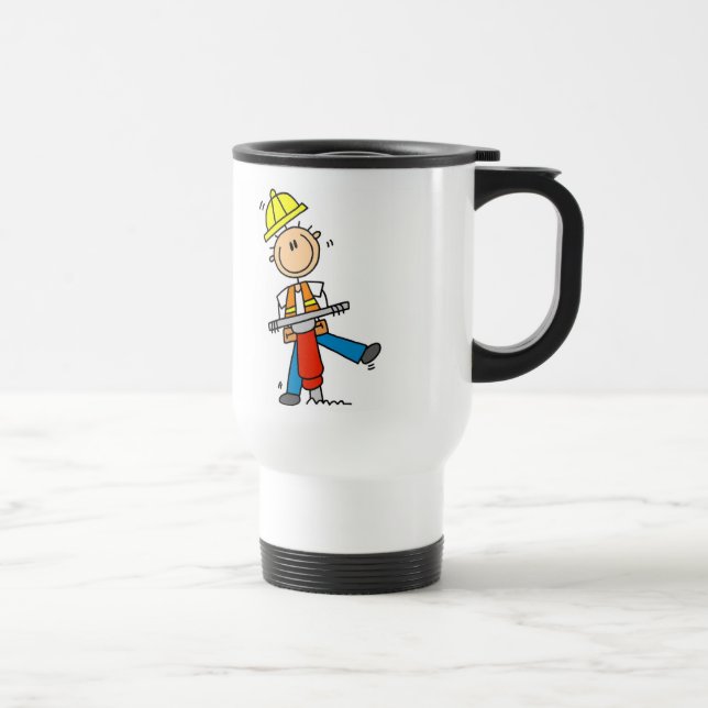 Construction Worker with Jack Hammer Mug (Right)