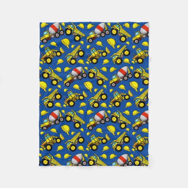 Construction Zone Fleece Blanket (Front)