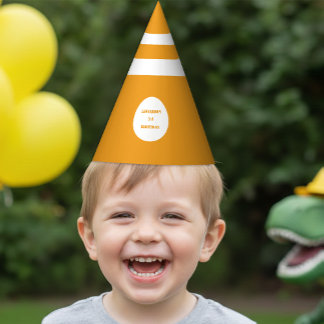 Construction Zone Traffic Cone Orange  Party Hat