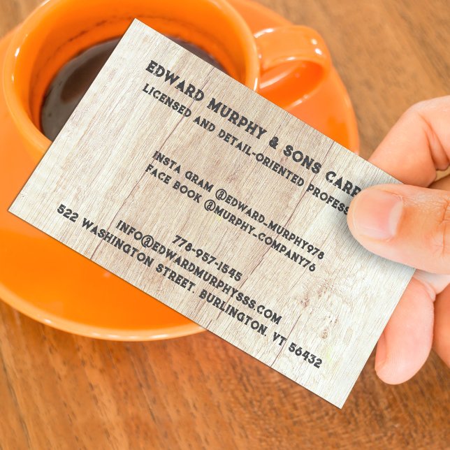 Constructions Carpentry Business Card (Creator Uploaded)